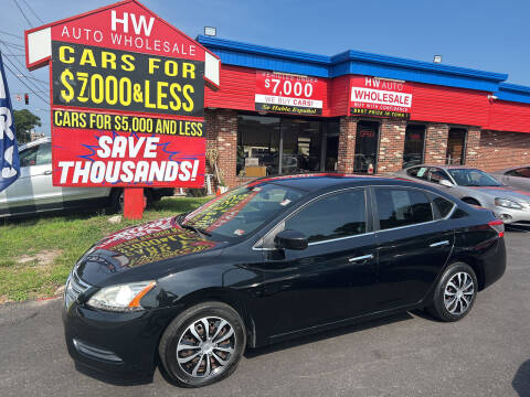 2013 Nissan Sentra for sale at HW Auto Wholesale in Norfolk VA