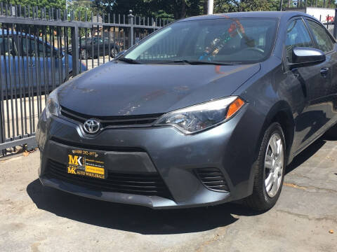 2016 Toyota Corolla for sale at MK Auto Wholesale in San Jose CA