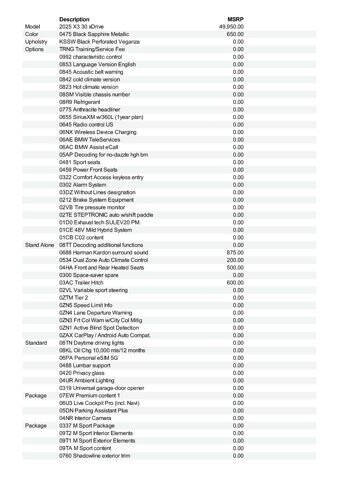 2025 BMW X3 30 xDrive