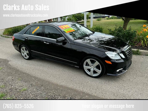 2011 Mercedes-Benz E-Class for sale at Clarks Auto Sales in Connersville IN