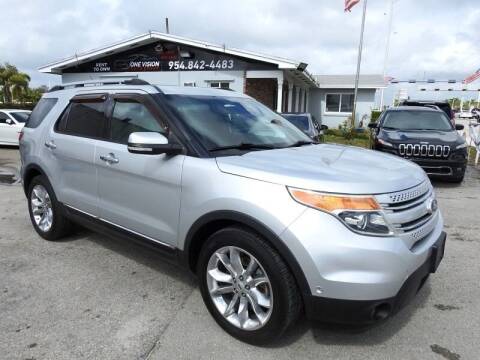 2015 Ford Explorer for sale at One Vision Auto in Hollywood FL