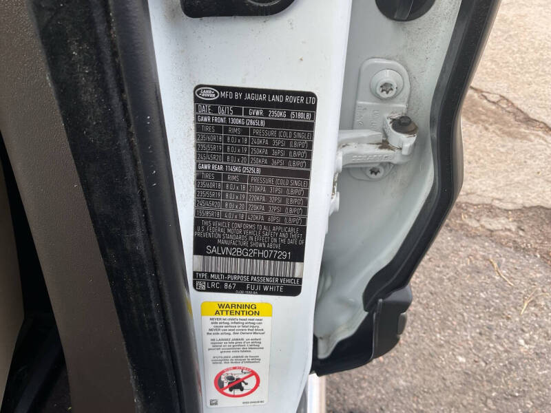 2015 Land Rover Range Rover Evoque Pure