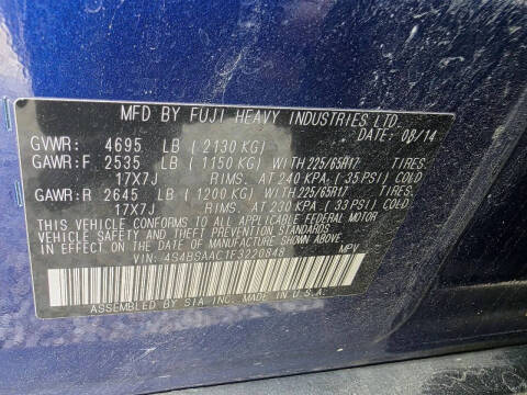 2015 Subaru Outback 2.5i