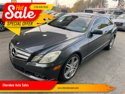 2010 Mercedes-Benz E-Class for sale at Cherokee Auto Sales in Acworth GA