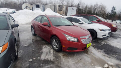 2014 Chevrolet Cruze for sale at Jeff's Sales & Service in Presque Isle ME