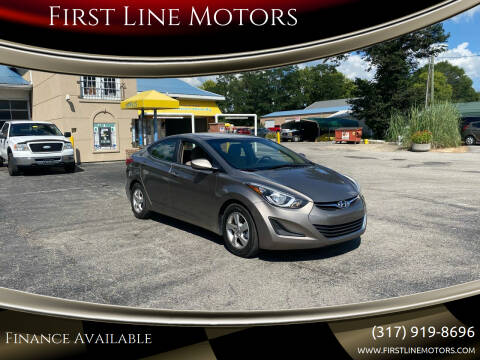 2014 Hyundai Elantra for sale at First Line Motors in Jamestown IN