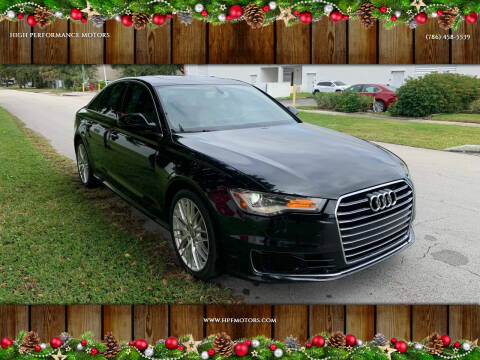 2016 Audi A6 for sale at HIGH PERFORMANCE MOTORS in Hollywood FL