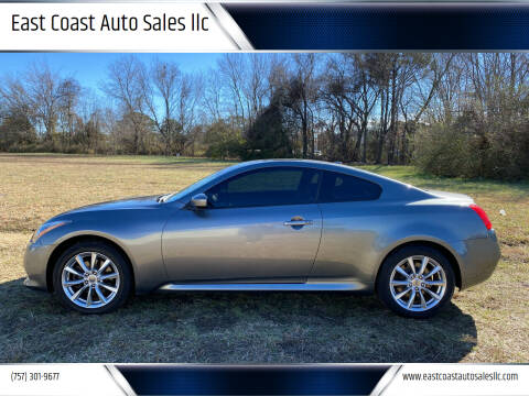 2011 Infiniti G37 Coupe for sale at East Coast Auto Sales llc in Virginia Beach VA