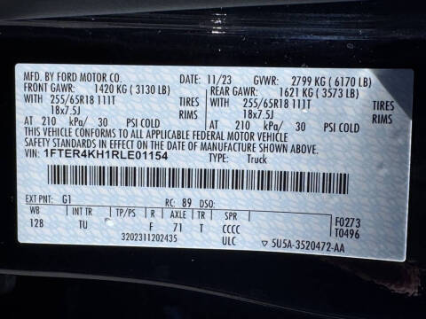 2024 Ford Ranger Lariat