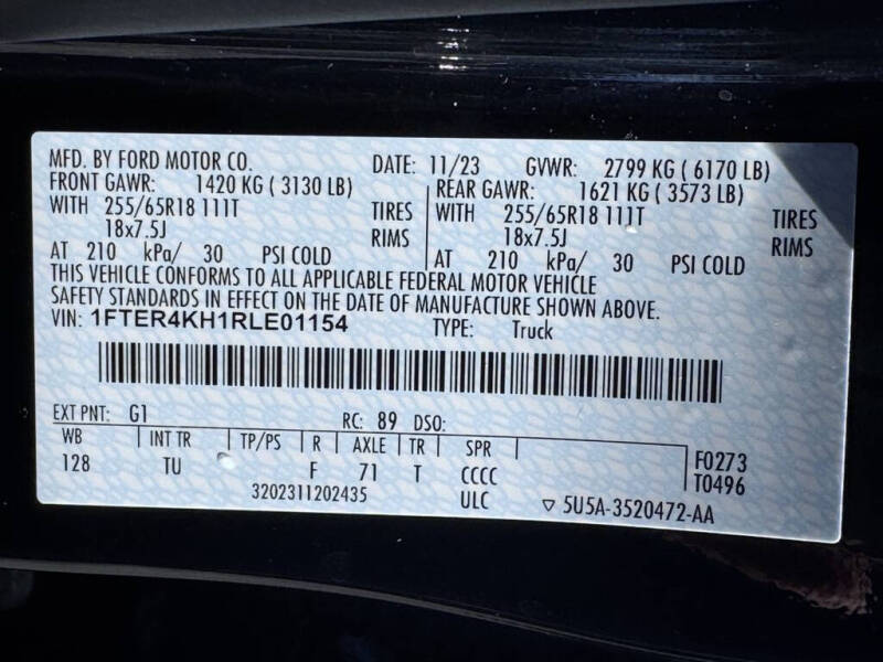 2024 Ford Ranger Lariat