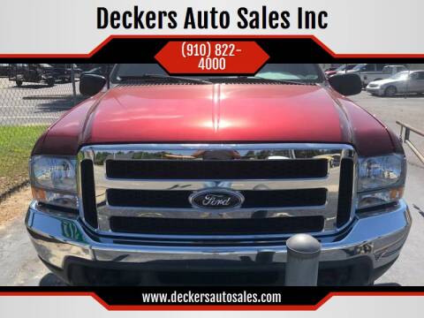 2001 Ford Excursion for sale at Deckers Auto Sales Inc in Fayetteville NC
