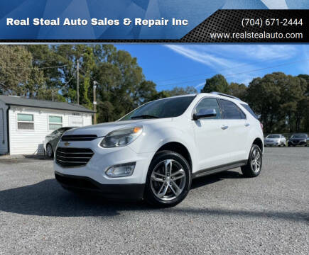 2016 Chevrolet Equinox for sale at Real Steal Auto Sales & Repair Inc in Gastonia NC