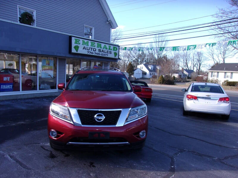 2015 Nissan Pathfinder for sale at Emerald Auto Sales in Spencer MA