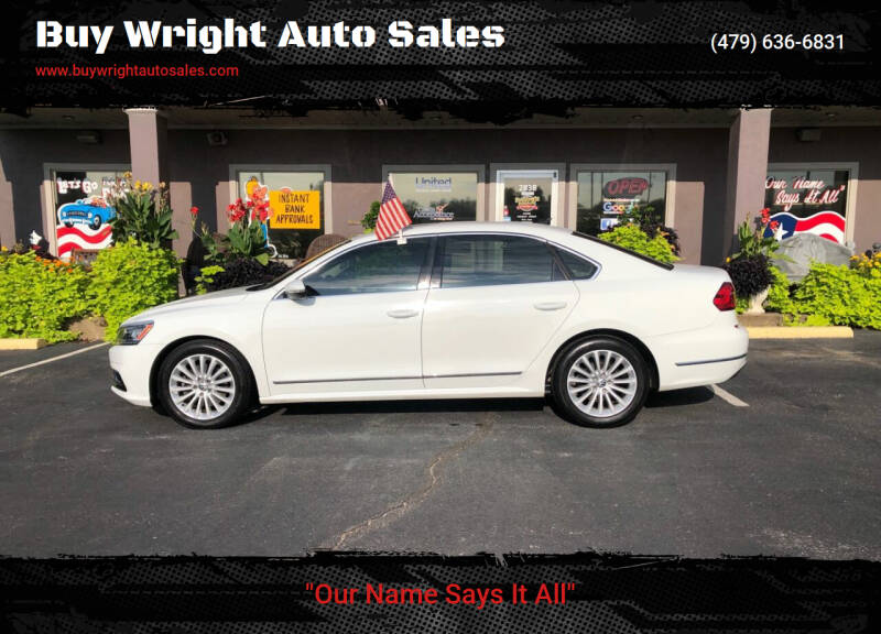 2016 Volkswagen Passat for sale at Buy Wright Auto Sales in Rogers AR