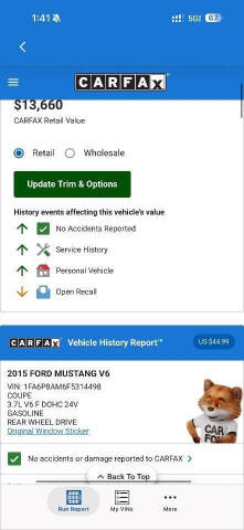 2015 Ford Mustang V6