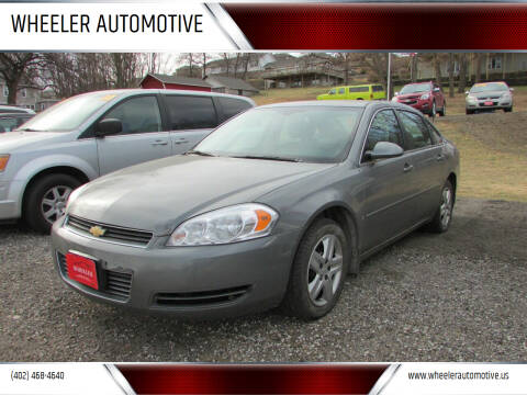 2008 Chevrolet Impala for sale at WHEELER AUTOMOTIVE in Fort Calhoun NE