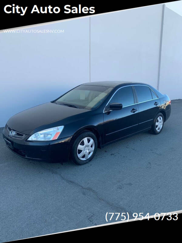 2003 Honda Accord for sale at City Auto Sales in Sparks NV