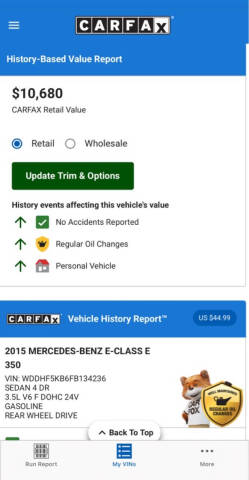 2015 Mercedes-Benz E-Class E 350