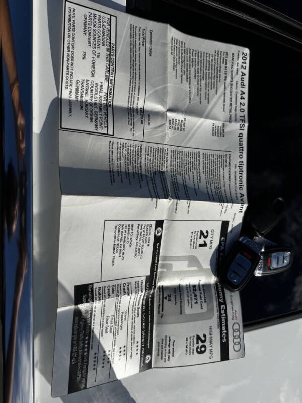 2012 Audi A4 2.0T quattro Avant Premium Plus