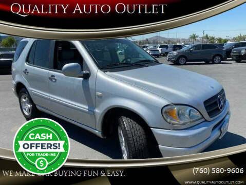 2000 Mercedes-Benz M-Class for sale at Quality Auto Outlet in Vista CA