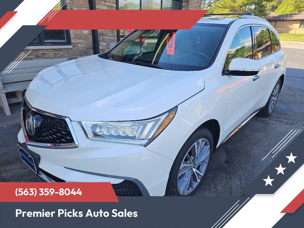 White Diamond Pearl 2018 Acura MDX SUV / Crossover All-Wheel Drive 9-Speed Automatic