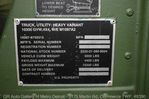 2001 AM General Hummer