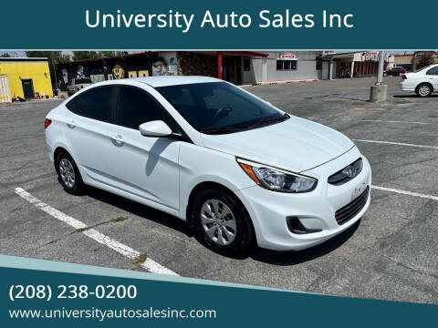 2016 Hyundai Accent for sale at University Auto Sales Inc in Pocatello ID