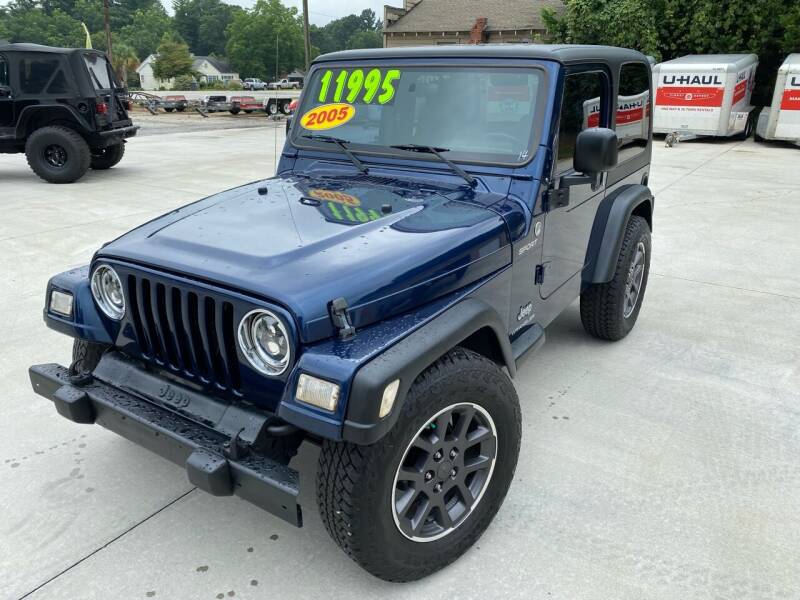2005 Jeep Wrangler for sale at C & C Auto Sales & Service Inc in Lyman SC