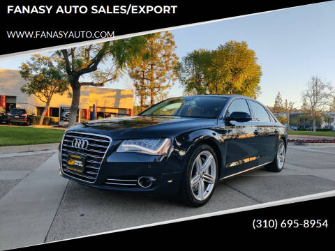 2013 Audi A8 L for sale at FANASY AUTO SALES/EXPORT in Yorba Linda CA