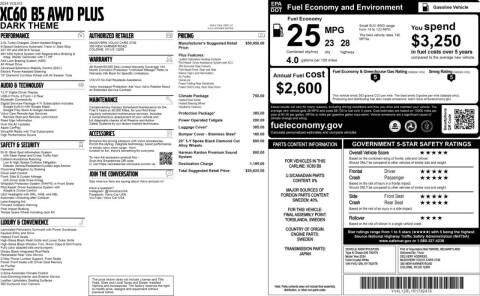 2024 Volvo XC60 B5 Plus Dark Theme