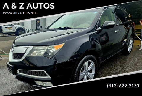 2011 Acura MDX for sale at A & Z AUTOS in Westfield MA