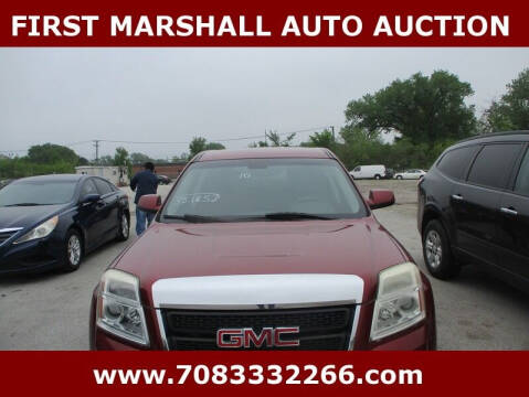 2010 GMC Terrain for sale at First Marshall Auto Auction in Harvey IL