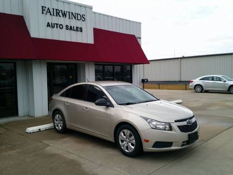2014 Chevrolet Cruze for sale at Fairwinds Auto Sales in Dewitt AR
