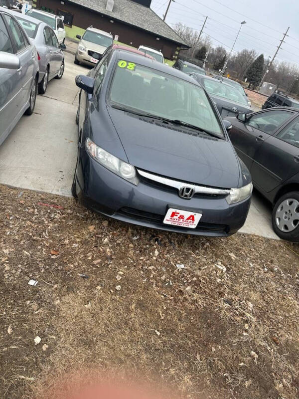 2008 Honda Civic for sale at F & A Auto Sales in Sioux City IA