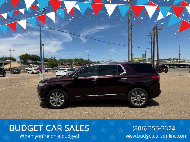 2019 Chevrolet Traverse for sale at BUDGET CAR SALES in Amarillo TX