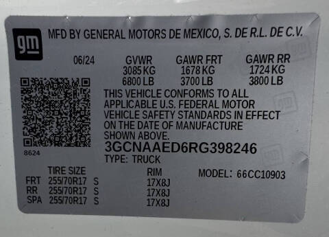 2024 Chevrolet Silverado 1500 Work Truck