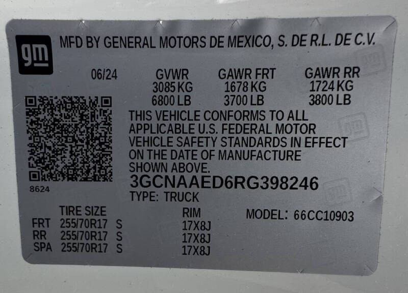 2024 Chevrolet Silverado 1500 Work Truck