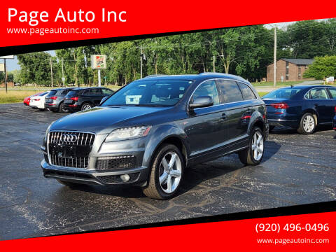 2012 Audi Q7 for sale at Page Auto Inc in Green Bay WI