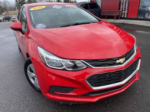 2016 Chevrolet Cruze for sale at 4 Wheels Premium Pre-Owned Vehicles in Youngstown OH