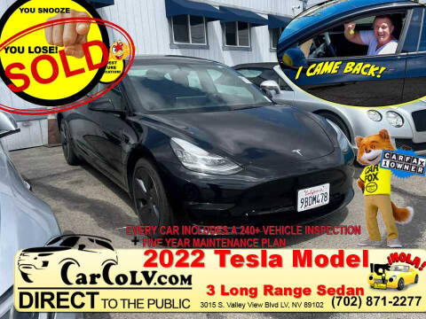2022 Tesla Model 3 for sale at The Car Company in Las Vegas NV