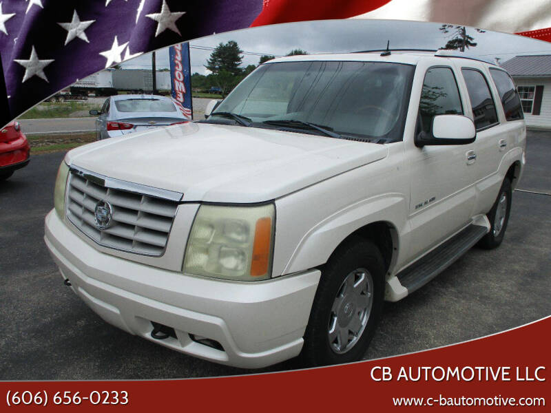 2003 Cadillac Escalade for sale at CB Automotive LLC in Corbin KY