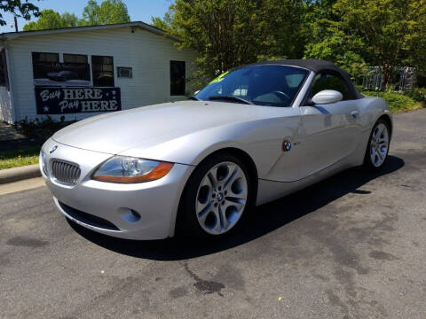 2004 BMW Z4 for sale at TR MOTORS in Gastonia NC