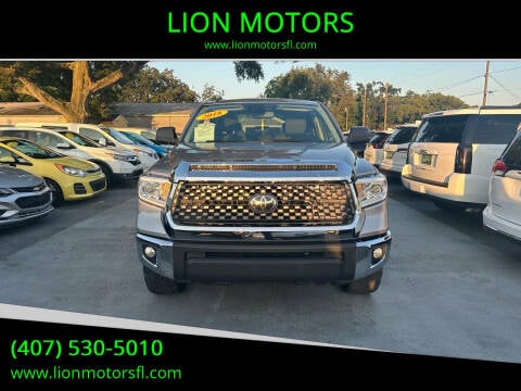 2018 Toyota Tundra for sale at LION MOTORS in Orlando FL