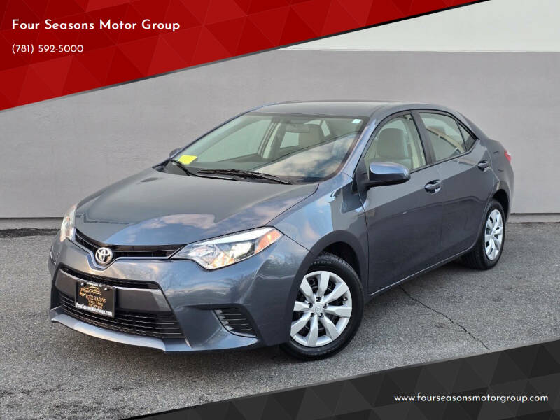 2015 Toyota Corolla for sale at Four Seasons Motor Group in Swampscott MA