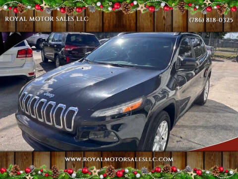 2016 Jeep Cherokee for sale at ROYAL MOTOR SALES LLC in Dover FL