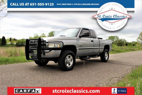 1999 Dodge Ram Pickup 2500 for sale at St. Croix Classics in Lakeland MN