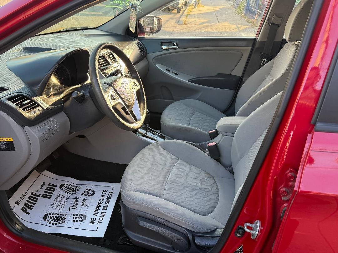 2012 Hyundai Accent GLS 4dr Sedan - Red exterior view 16