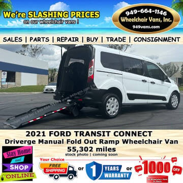 2021 Ford Transit Connect for sale at Wheelchair Vans Inc in Laguna Hills CA