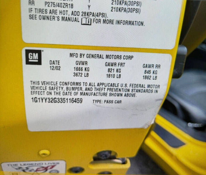 2003 Chevrolet Corvette