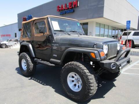 2000 Jeep Wrangler for sale at Salem Auto Sales in Sacramento CA